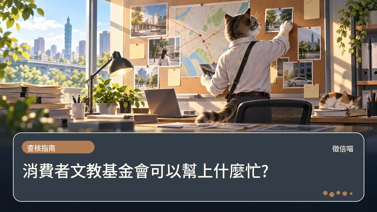 消費者文教基金會可以幫上什麼忙?主題插畫