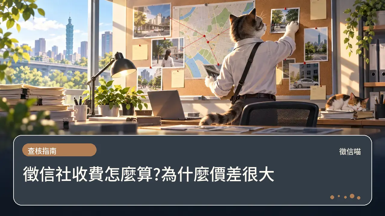 徵信社收費怎麼算?為什麼價差很大主題插畫