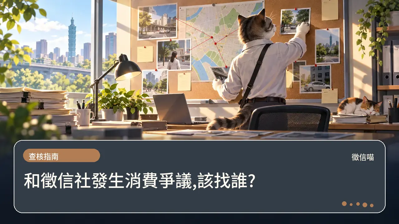 和徵信社發生消費爭議,該找誰?主題插畫