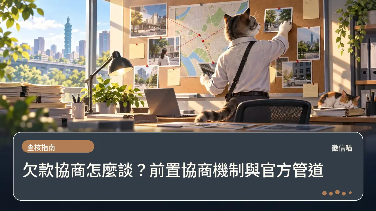 欠款協商怎麼談？前置協商機制與官方管道主題插畫