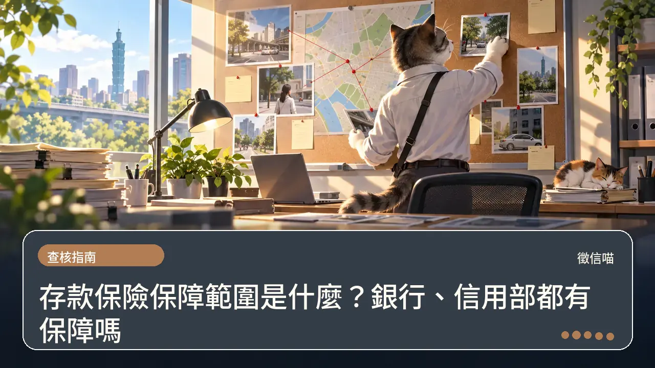 存款保險保障範圍是什麼？銀行、信用部都有保障嗎主題插畫