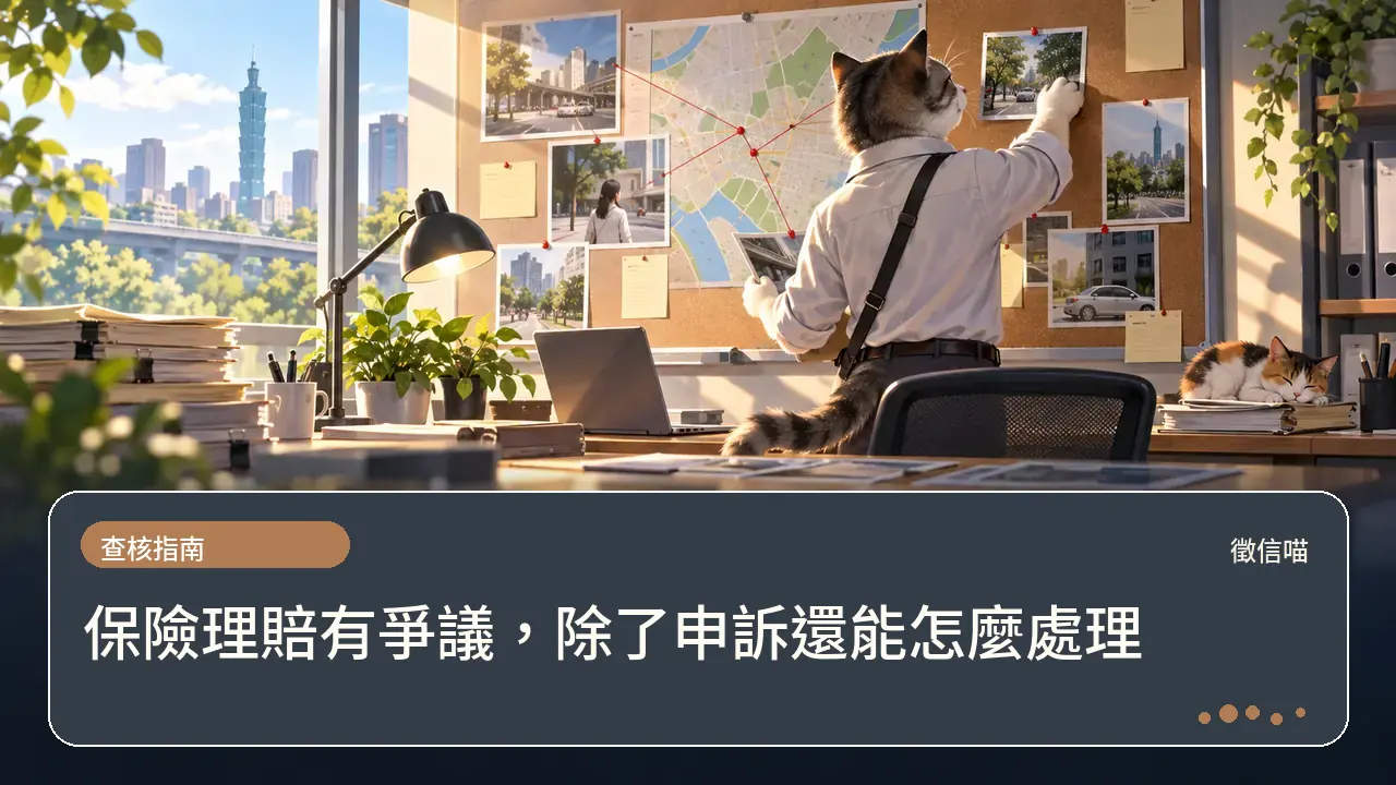 保險理賠有爭議，除了申訴還能怎麼處理主題插畫