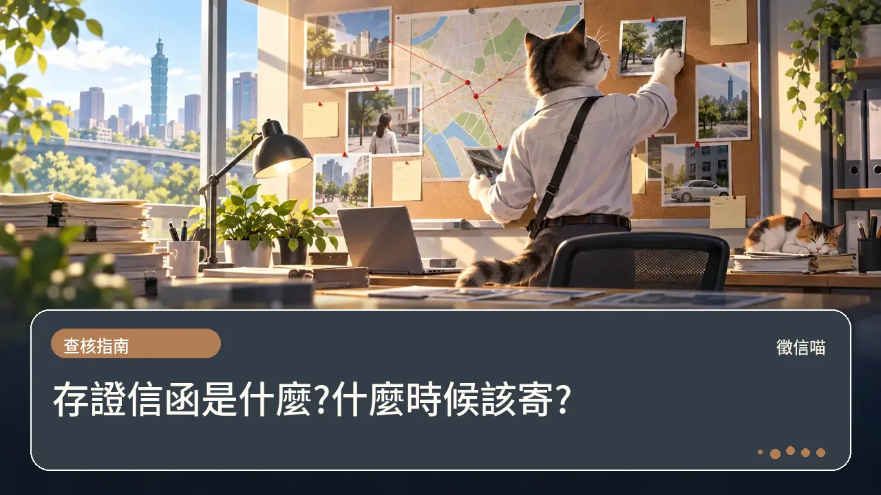 存證信函是什麼?什麼時候該寄?主題插畫
