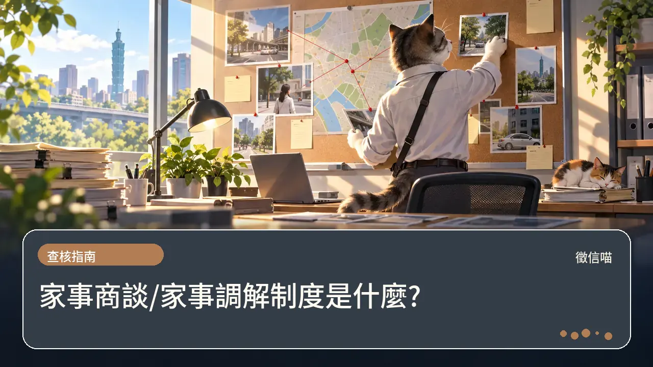 家事商談/家事調解制度是什麼?主題插畫