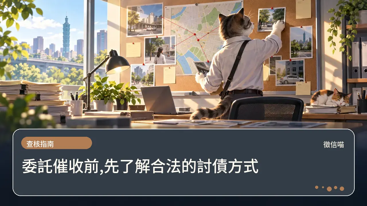 委託催收前,先了解合法的討債方式主題插畫